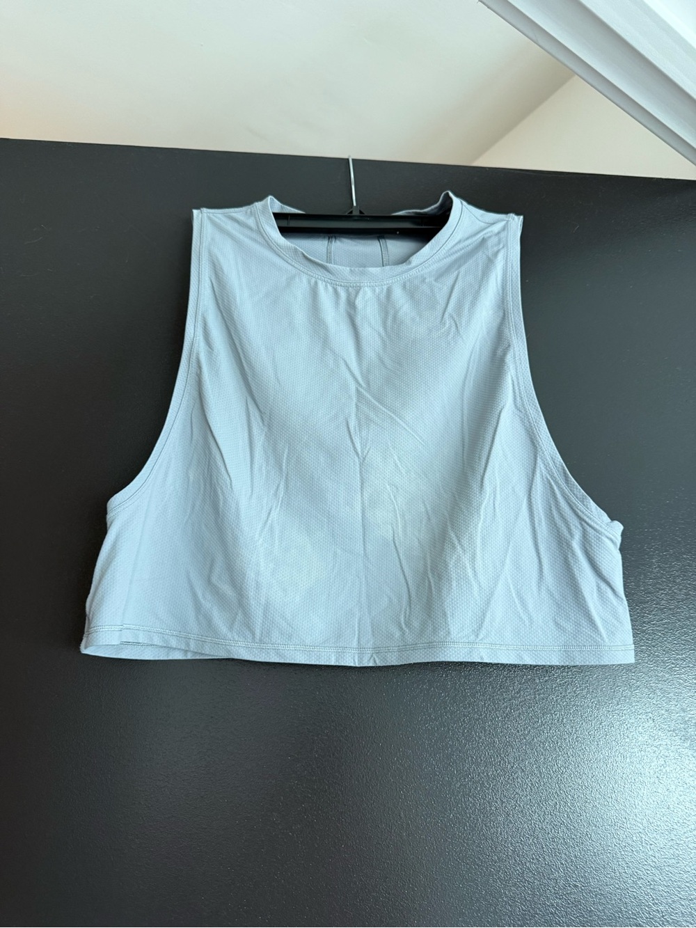 lululemon athletica Light Blue Cropped Workout Tank